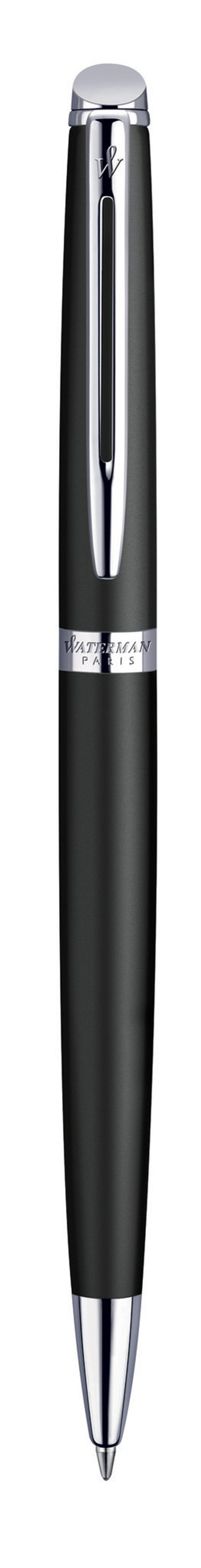 Подарочный набор Шариковая ручка Waterman Hemisphere, цвет: MattBlack CT, стержень: Mblue с чехлом на молнии