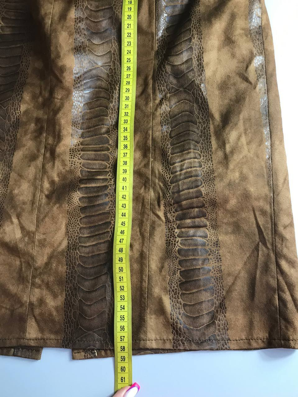 Юбка стильная под кожу, визуально 48/50 размер