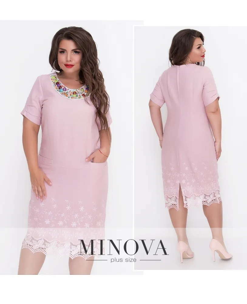 Платье 307-пудра Minova