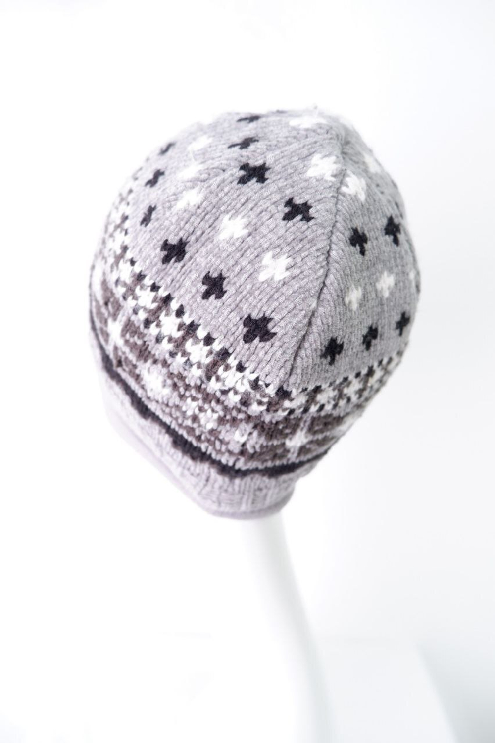 Шапка зимняя с узором