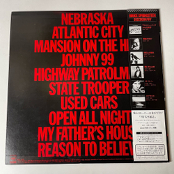 Винтажная виниловая пластинка LP Bruce Springsteen Nebraska (Japan 1982) (Obi) Reason To Believe
