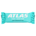 Atlas Bar, сывороточный протеиновый батончик от коров травяного откорма, мята и шоколадная крошка, 12 батончиков по 54 г (1,9 унции)