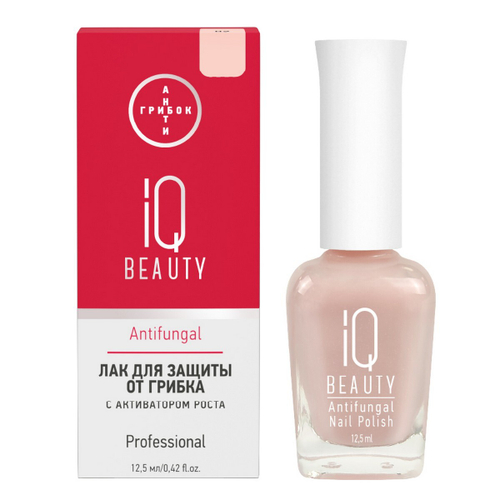 IQ Beauty Лак для защиты ногтей от грибка с активатором роста 02 , 12,5 мл
