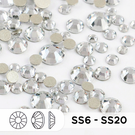 Стразы mix ss6-ss20 Crystal (Clear)