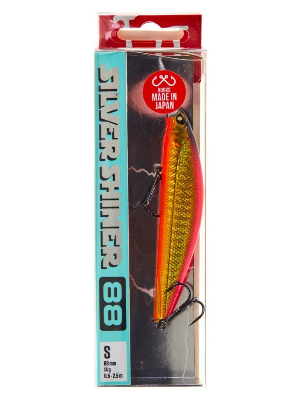 Воблер для рыбалки Lucky John Pro Series Silver Shiner S 8.8 см, тонущий, 107