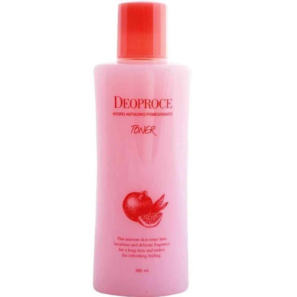 Тонер для лица с экстрактом граната DEOPROCE Hydro Antiaging Pomergranate Toner, 380 мл