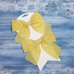 Бант на ёлку «Волшебство» 15*15 cм (набор 2 шт), Золото