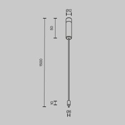 Основание и тросовый подвес для штанговой системы Maytoni   CA009PM-BS