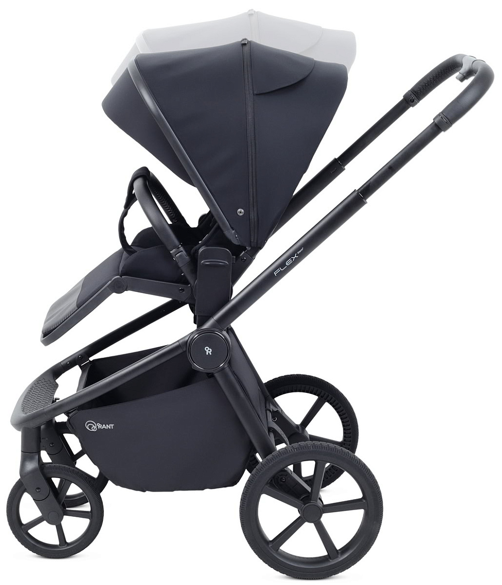 Детская коляска Rant Flex Therm Soft 3 в 1 с автокреслом Evomax Black Midnight Black