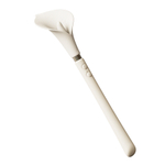 Двусторонний бежевый вибромассажёр 24см для стимуляции клитора и G-зоны Zalo Calla Dual-Head Vibrating Stimulator Ivory White