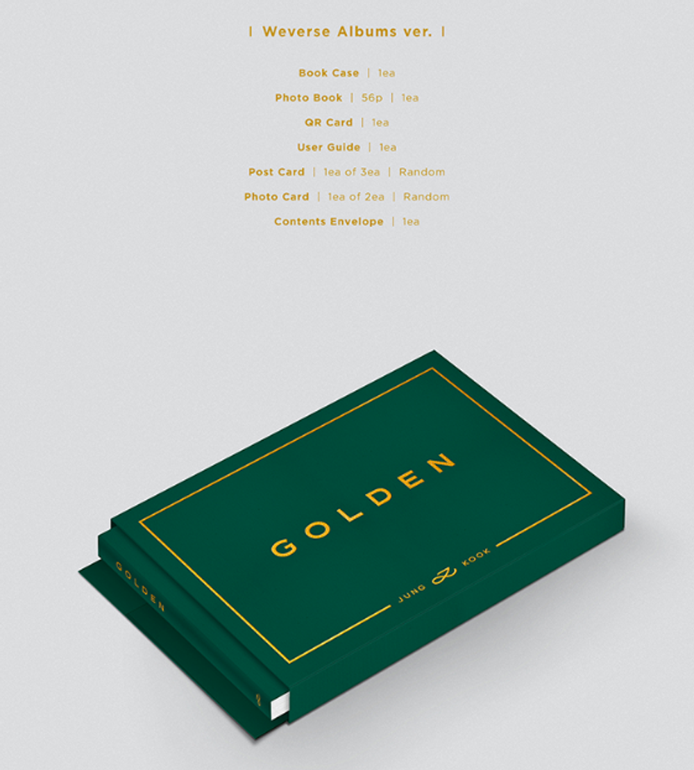 Альбом JUNGKOOK (Чонгук BTS) - GOLDEN (weverse ver.) – купить за 1 750 ₽ |  Nistore