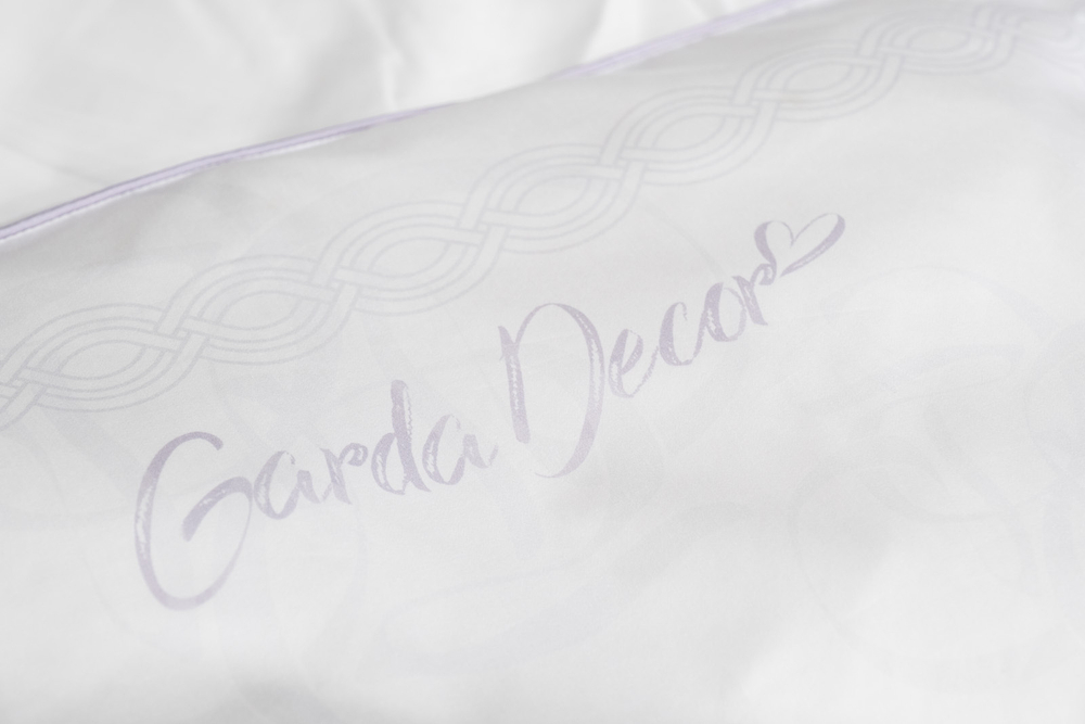 Постельное белье 2 спальное евро Garda Decor Фиори сиренево-белое