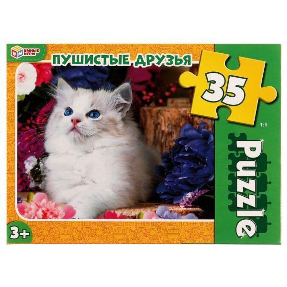 Макси-пазл 35эл. &quot;Пушистые друзья&quot; 4680107968388 (Умные игры)