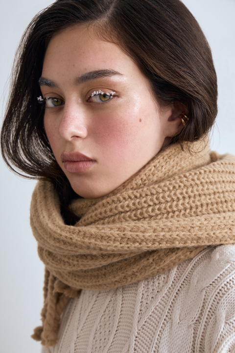 Шарф с бахромой