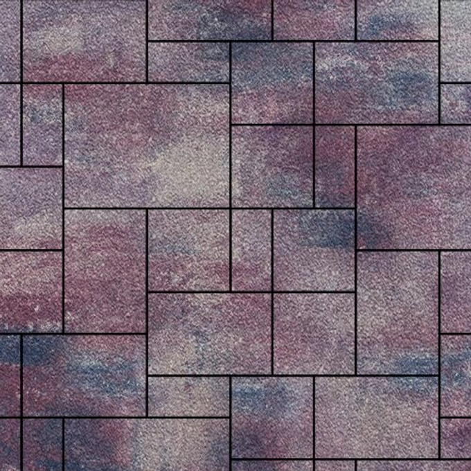 Тротуарная плитка Грас, 80 мм, ColorMix Каратау, native