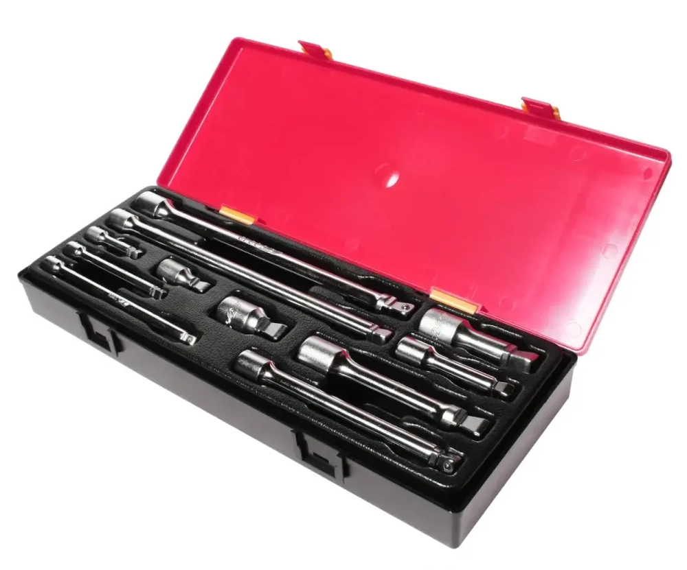 JTC-K1112 - Набор удлинителей плавающих под ключ 1/4",3/8",1/2" 11 предметов в кейсе