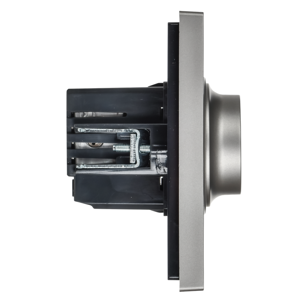 FORTE&PIANO Светорегулятор поворотно-нажимной 600Вт FP554 сталь IEK