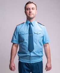 Рубашка МЧС мужская голубая, короткий рукав