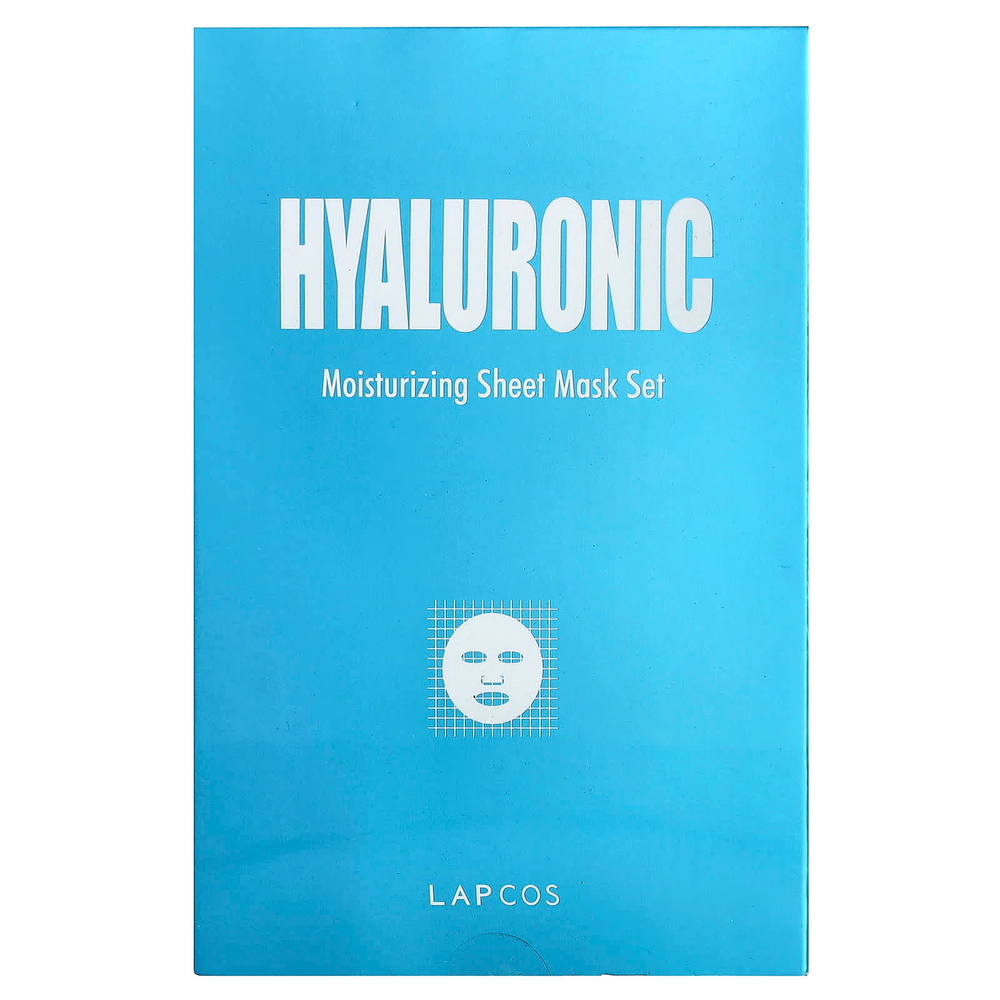 Lapcos, Набор увлажняющих тканевых масок с гиалуроновой кислотой, 5 шт., По 25 мл (0,84 жидк. унц.)