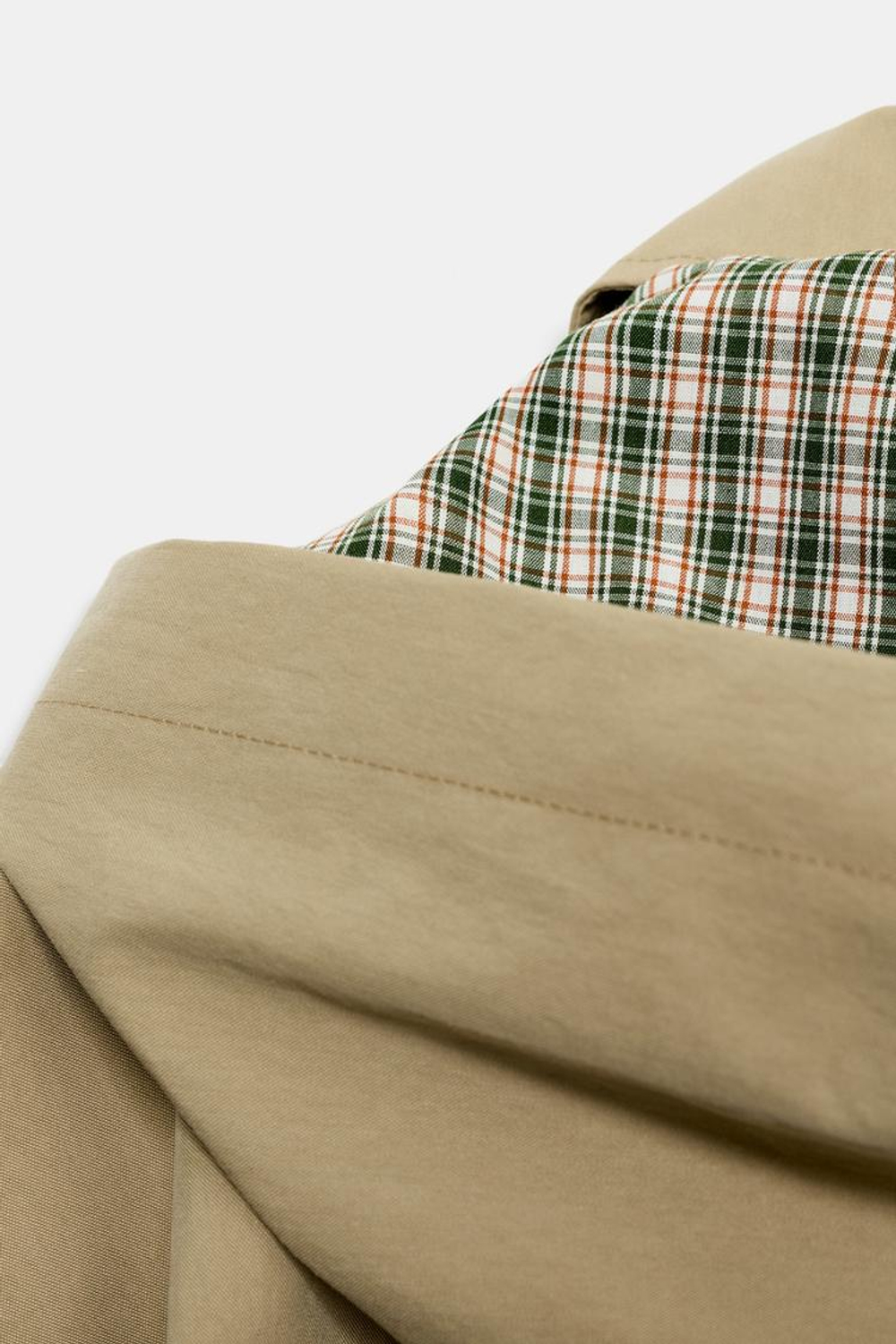 ZARA КУРТКА СО СЪЕМНЫМ КАПЮШОНОМ, РЫЖЕВАТО-КОРИЧНЕВЫЙ