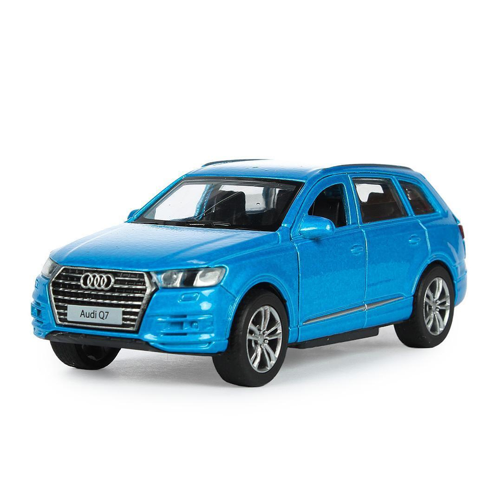 Модель ин. мет. "Audi Q7" 12см, двер, багаж, синий, в коробка Q7-12-BU (Технопарк)