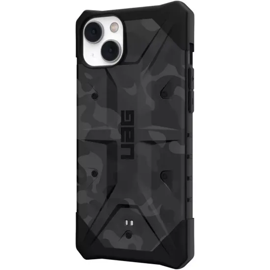 Чехол Uag Pathfinder SE Camo для iPhone 14 6.1", цвет черный камуфляж (Midnight Camo)