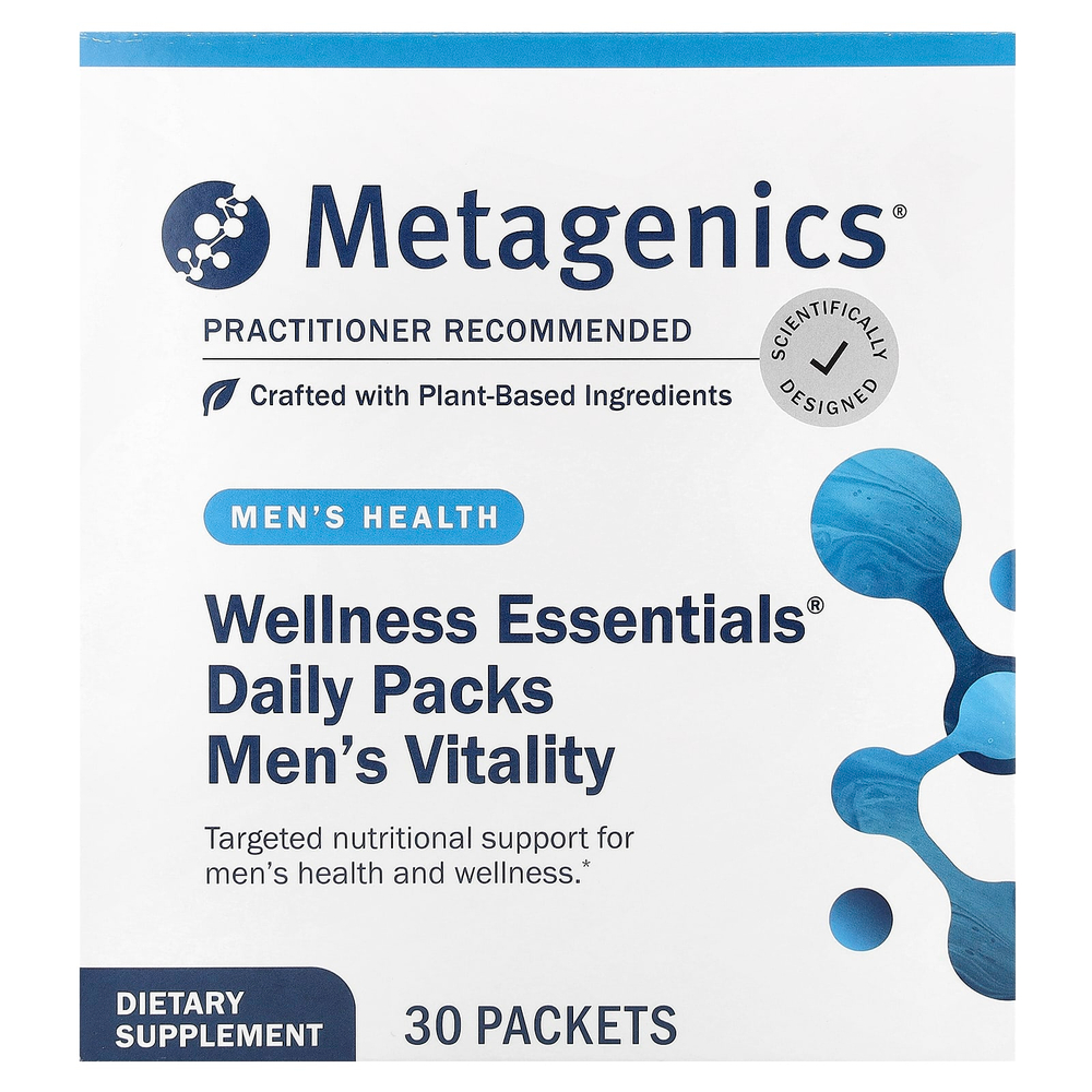 Metagenics, Wellness Essentials®, Men's Vitality, мультивитамины для мужчин, 30 пакетиков
