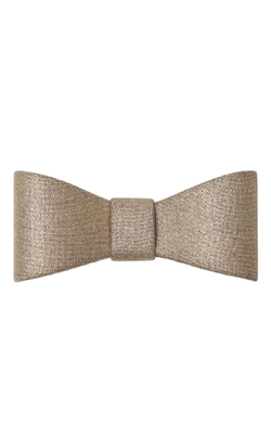 Бант-бабочка из шерсти золотого цвета