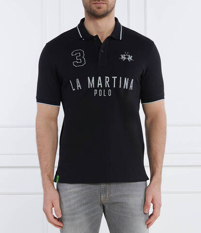Поло La Martina - черный(YMP320 PK001)