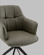 Стул обеденный Naya зеленый экокожа букле