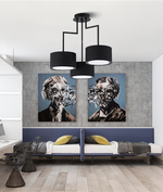 Ceiling design lamp  Noon 3 by Zeitraum (White)