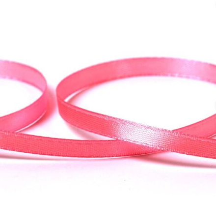 Лента атласная 6 мм ( 1/4 ") , №070 т.розовый
