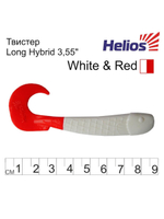 Твистер несъедобный Helios Long Hybrid 3,55"/9,0 см MIX 100шт. (HS-15-031-N)