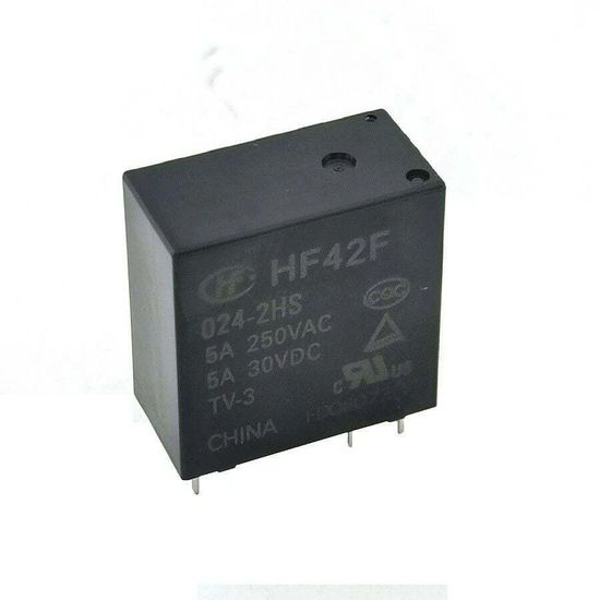 Реле электромагнитное HF42F/24VDC  (TRA5-24) (JZC)( 2 группы )