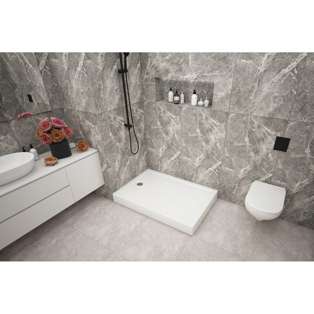 Поддон прямоугольный  1,2*0,8*0,02 "Universal PRO N"акрил d 90 (каркас+экран) выс.13 см