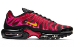 Supreme x Nike Air Max Plus TN retro sports comfortable artificial leather shock absorption non-slip support low-top air cushion casual running shoes men's black and purple