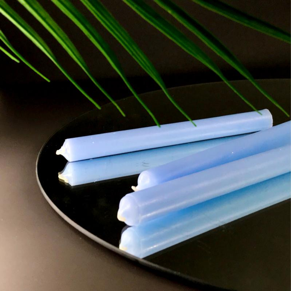 Свеча магическая голубая 20 см, 60г, 6 часов