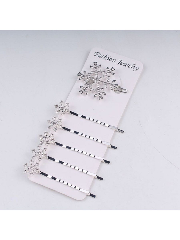 заколки серебристые Холодное сердце