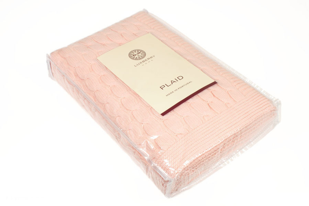 Элитный плед-покрывало Imperio 22 розовый от Luxberry упаковка