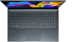 Ноутбук Asus Zenbook Pro 15.6"; UM535QA-KS238 (90NB0UK1-M002S0) Ryzen 7 5800H 16Gb SSD512Gb AMD Radeon 15.6" IPS Touch FHD (1920x1080)  WiFi BT Cam noOS grey