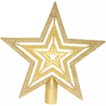 Звезда на ёлку 20см «Волшебство ночи» Золото