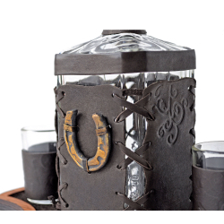 Графин декоративный «На удачу!». Цвет коричневый