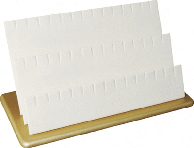 Подставка для 21 пар серег/42 подвесок/тройная/прорези/основание