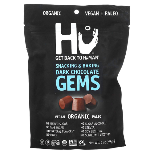 Hu, Gems, Снеки и выпечка, Темный шоколад, 255 г (9 унций)