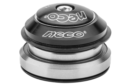 Детали рулевой колонки 1-1/8"-1.5" безрезьбовая H373E NECO стальная чёрная конич. интегрир.