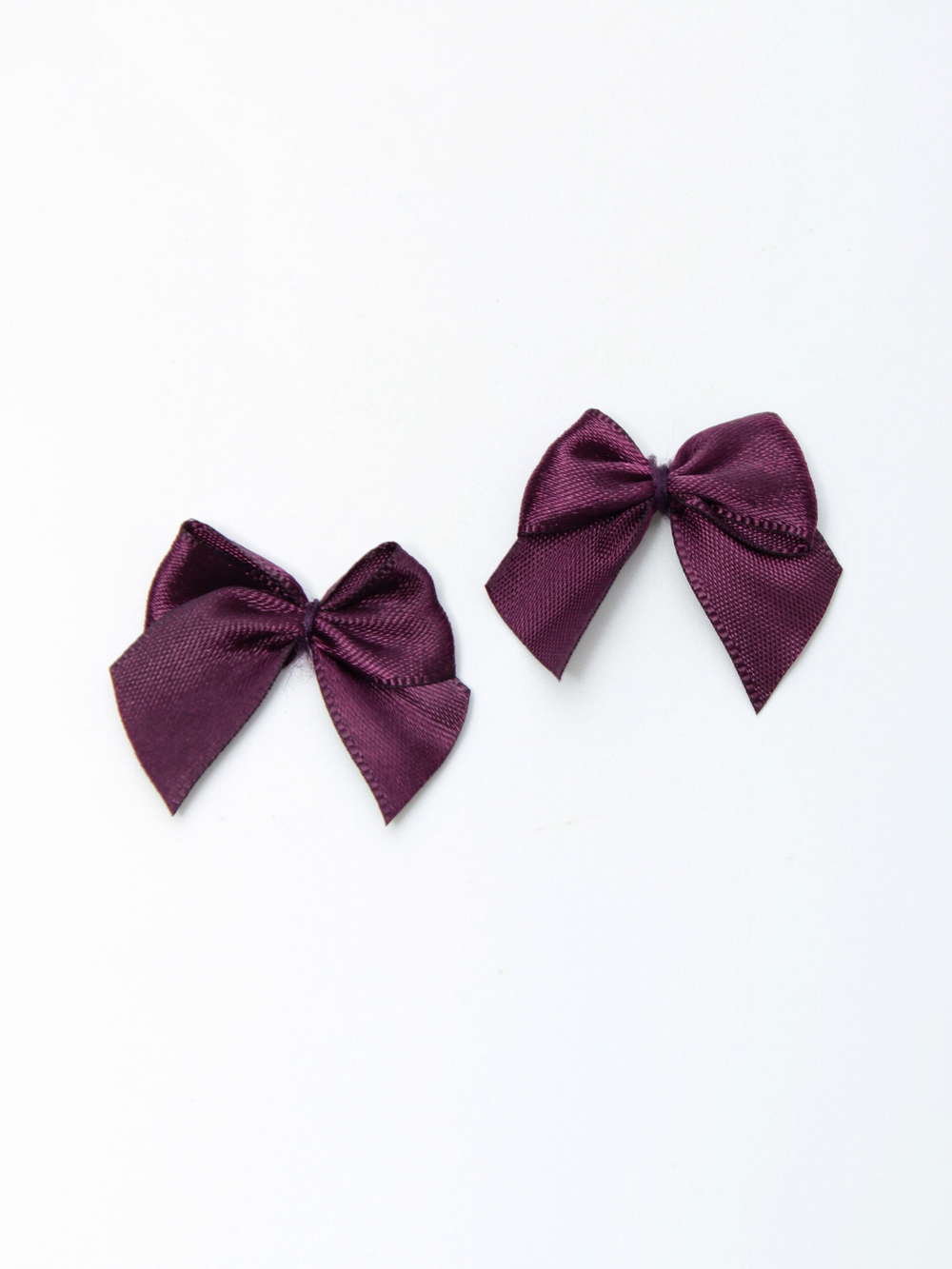 Бантик пришивной слива 2.5 см, 3 см