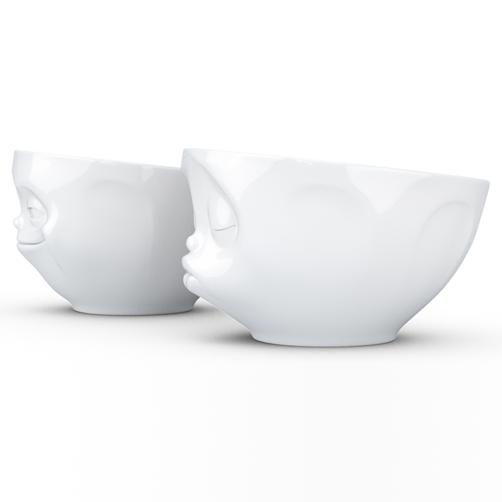 Набор чаш grinning & kissing, 200 мл, белый, 2 шт.