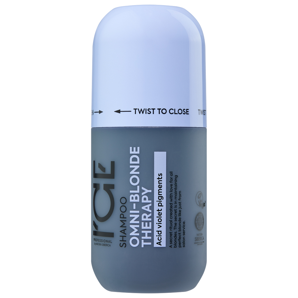 Шампунь ICE Shampoo Omni-Blonde Therapy тонирующий для светлых волос - 250 мл.