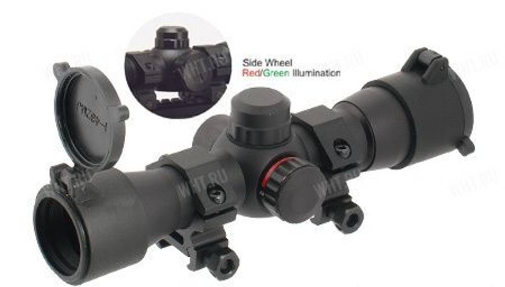 Коллиматорный прицел Leapers Golden Image Quick Aim Electronic Dot Sight c кольцами 25,4 на Weaver