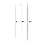 12301 (12801) Иглы ручные для шитья легковдеваемые, для слабовидящих Easy Threading № 4-8, 6шт, PONY